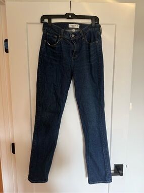Abercrombie & Fitch Curve Love 90s Straight Mid Rise